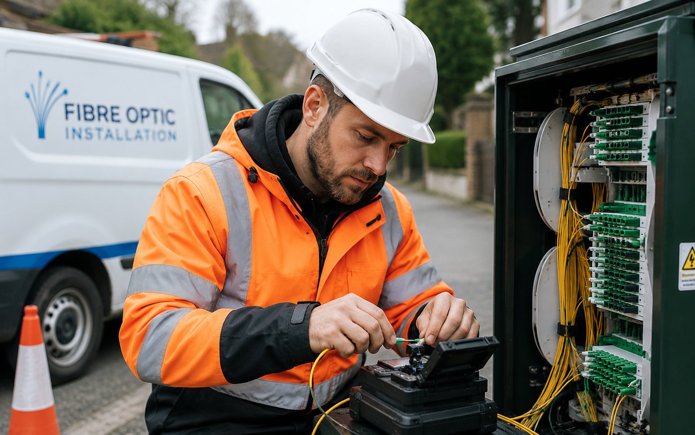 Fibre optic network installation placeholder
